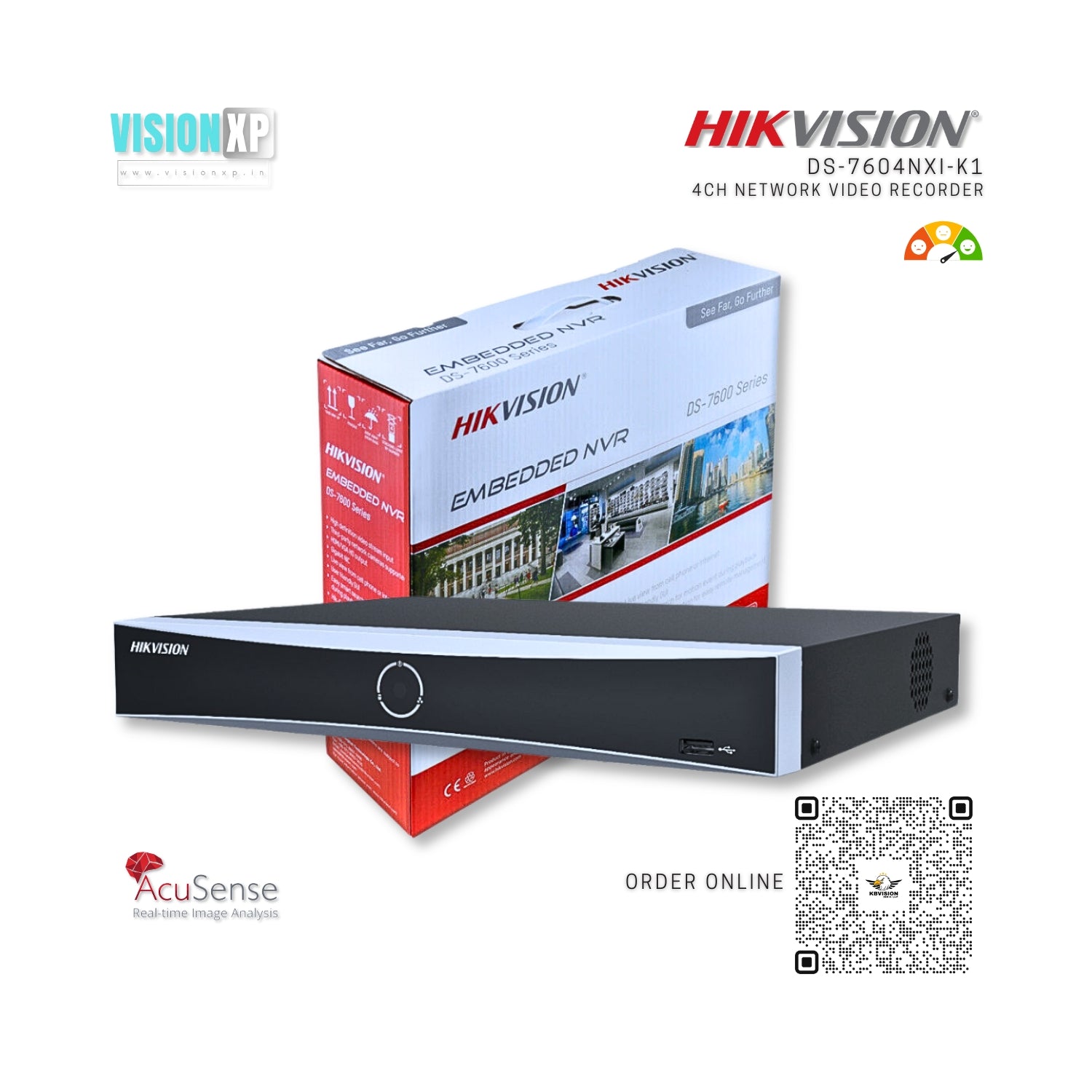 Hikvision DS-7604NXI-K1 AcuSense 4ch NVR – Techfinder Electronics