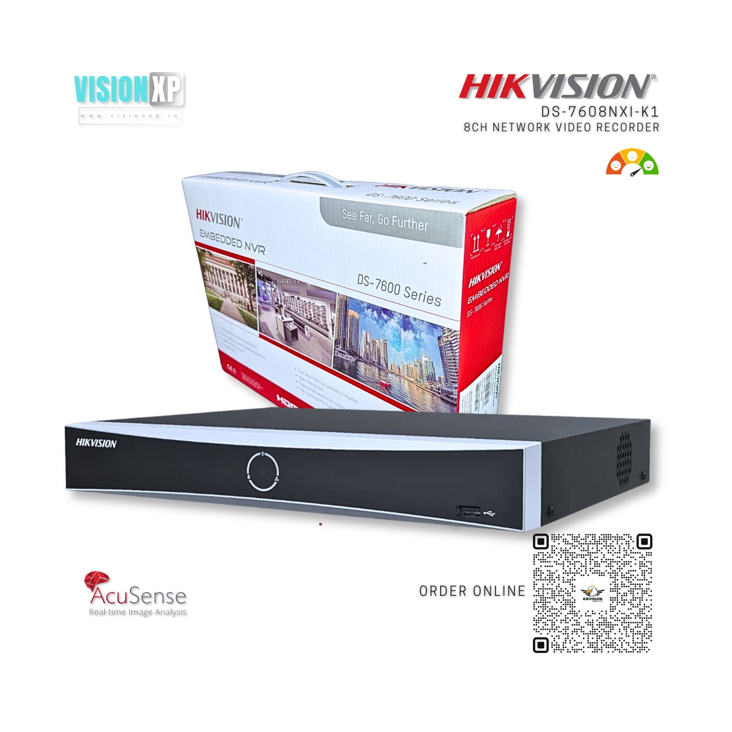 Hikvision DS-7608NXI-K1 AcuSense 8Ch NVR – Techfinder Electronics