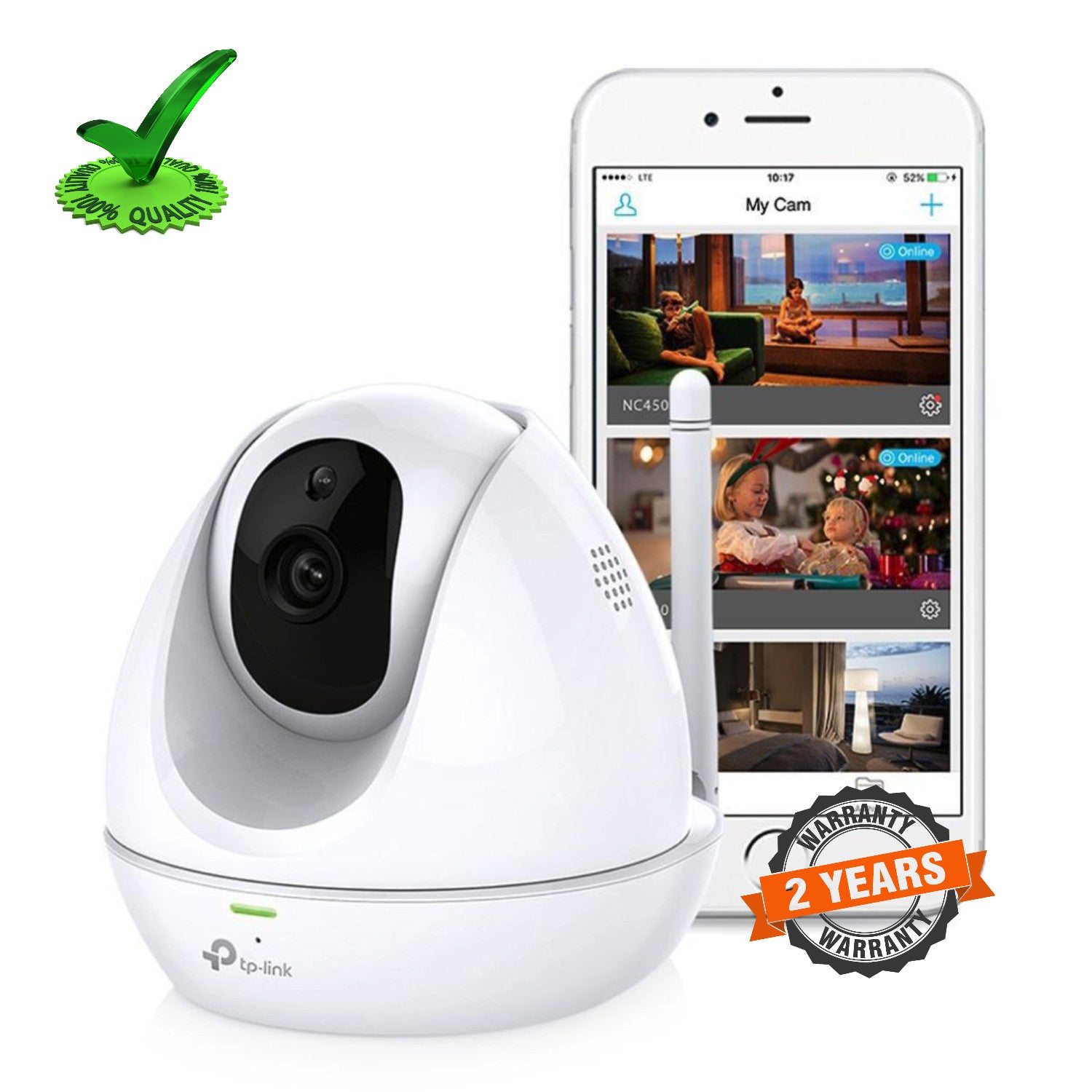 Tp-Link NC450 Wifi HD Pan-Tilt Wireless Ip Camera