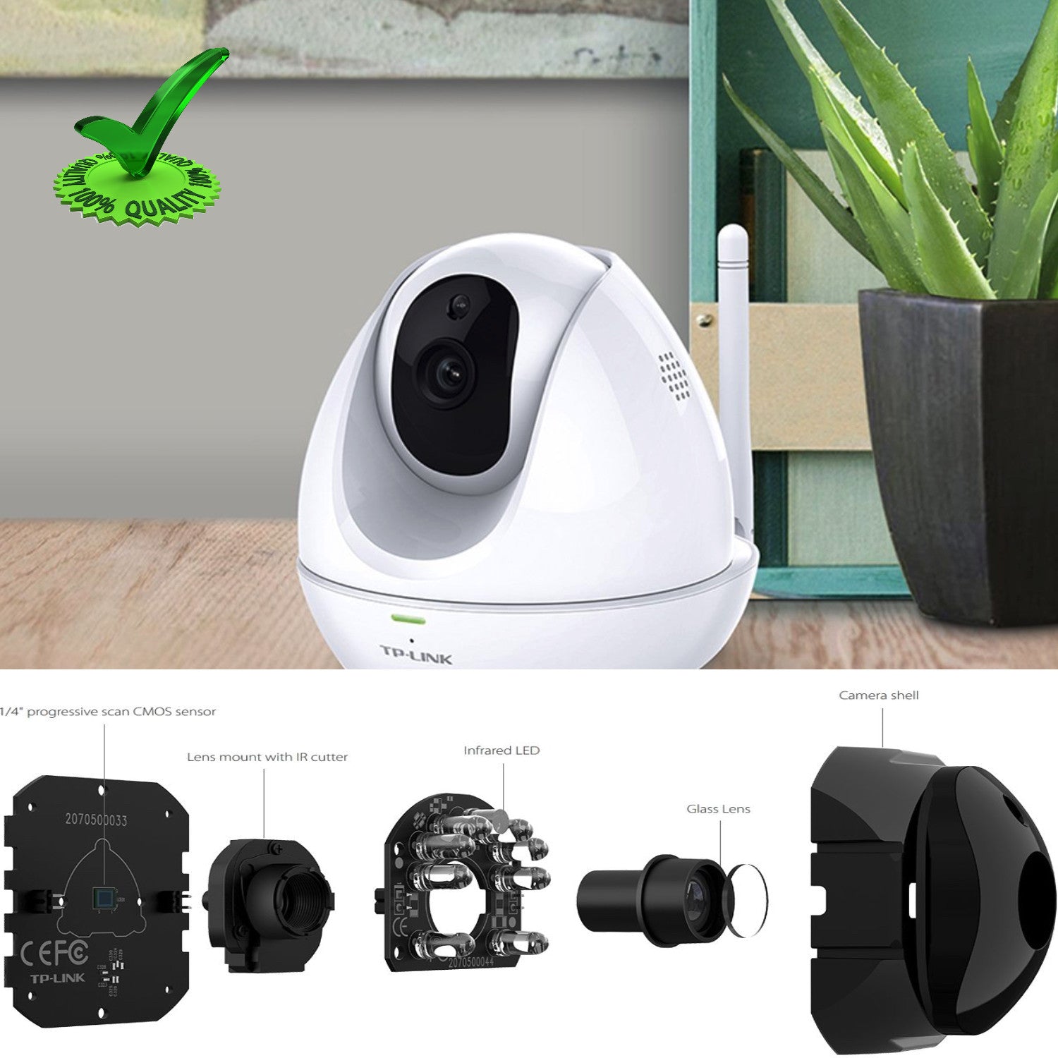 Tp-Link NC450 Wifi HD Pan-Tilt Wireless Ip Camera