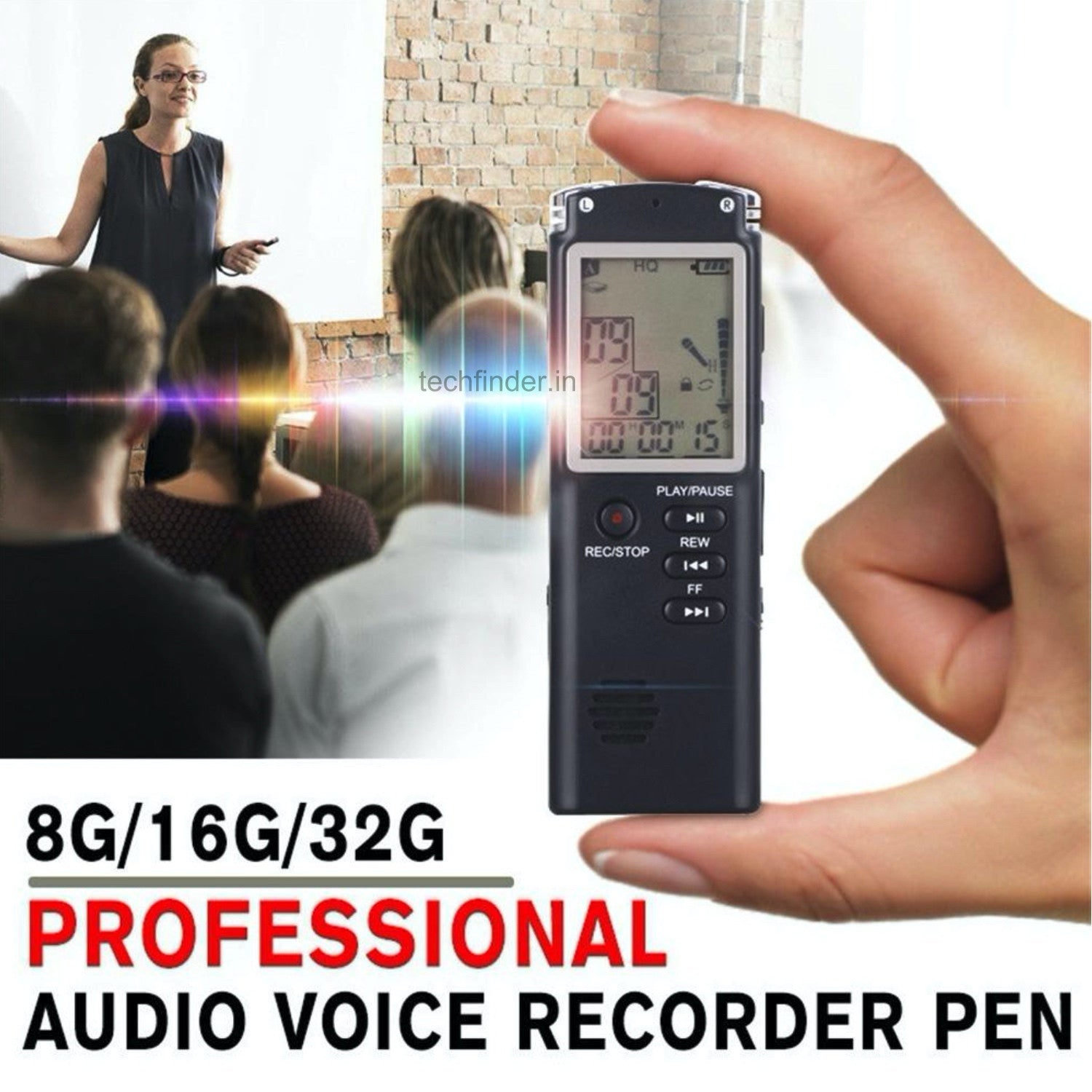 8GB Digital Audio Voice Recorder