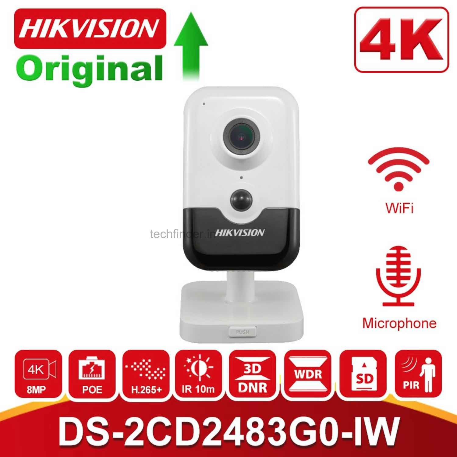 Hikvision DS-2CD2463G0-I(W) 6MP IR Wi-Fi Fixed Cube Network Ip Camera