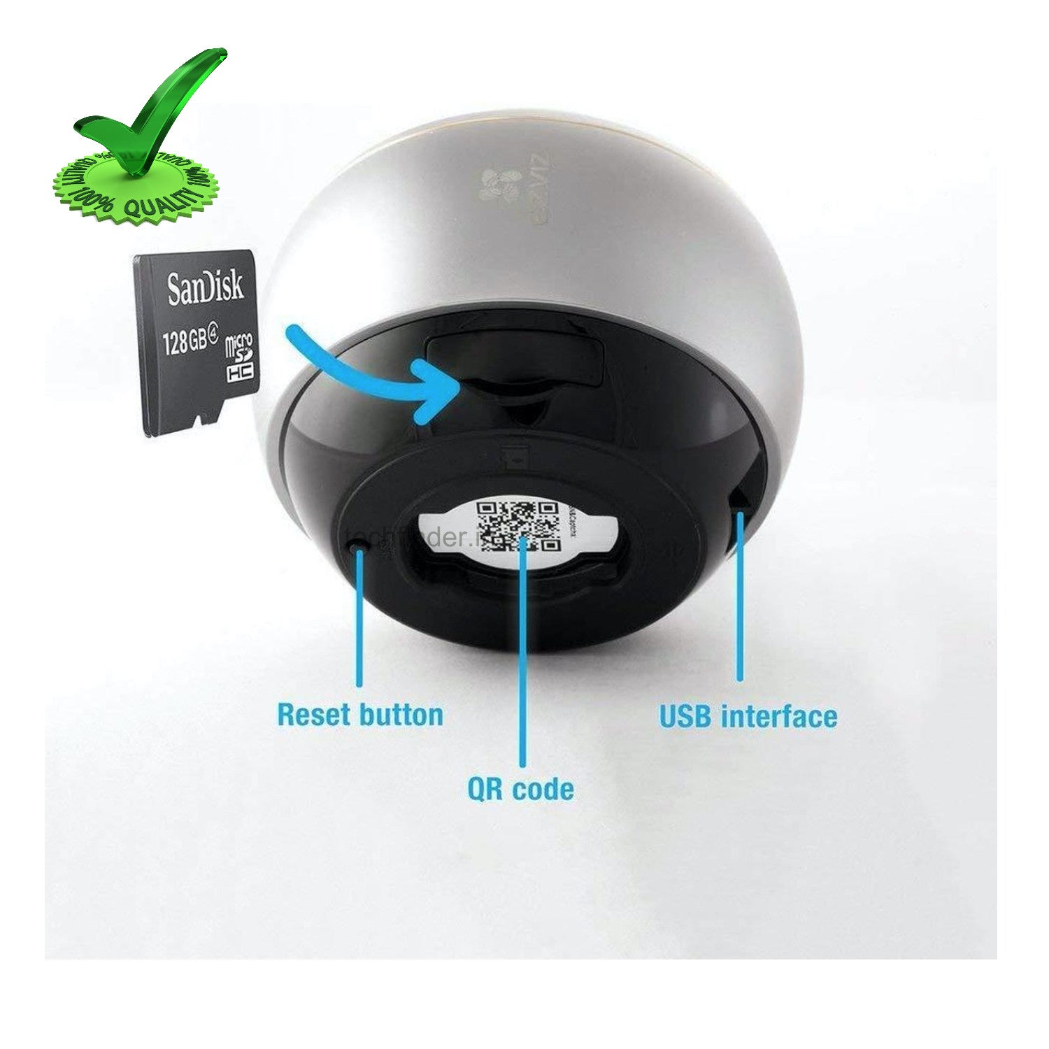 Hikvision Ezviz C6P ez360 Pano 360° Fisheye 3mp Security Camera