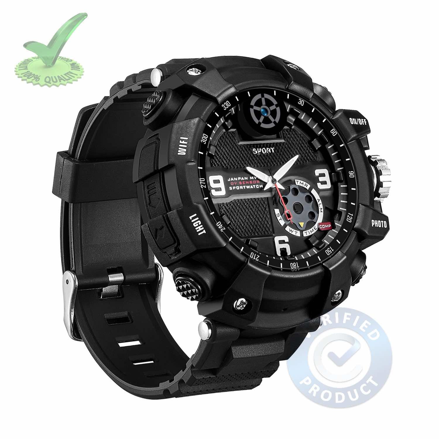 Hidden Secret Spy Camera with Recorder in 32GB Wifi Wrist Watch