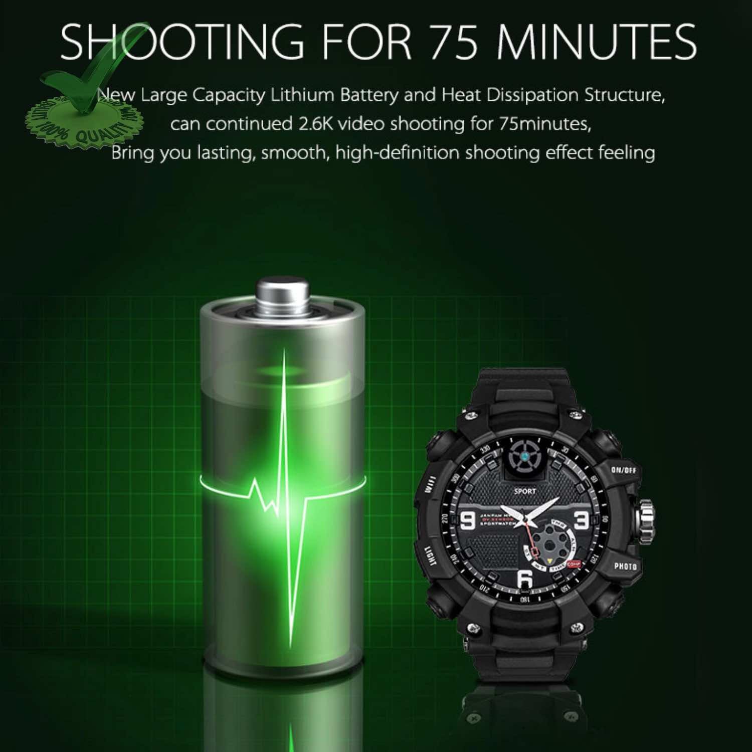 Hidden Secret Spy Camera with Recorder in 32GB Wifi Wrist Watch