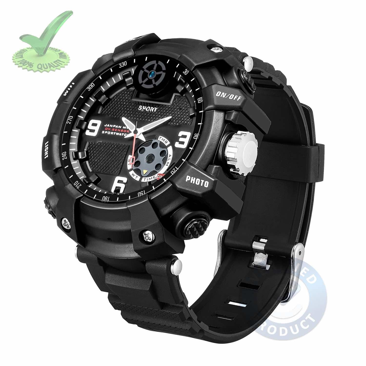 Hidden Secret Spy Camera with Recorder in 32GB Wifi Wrist Watch