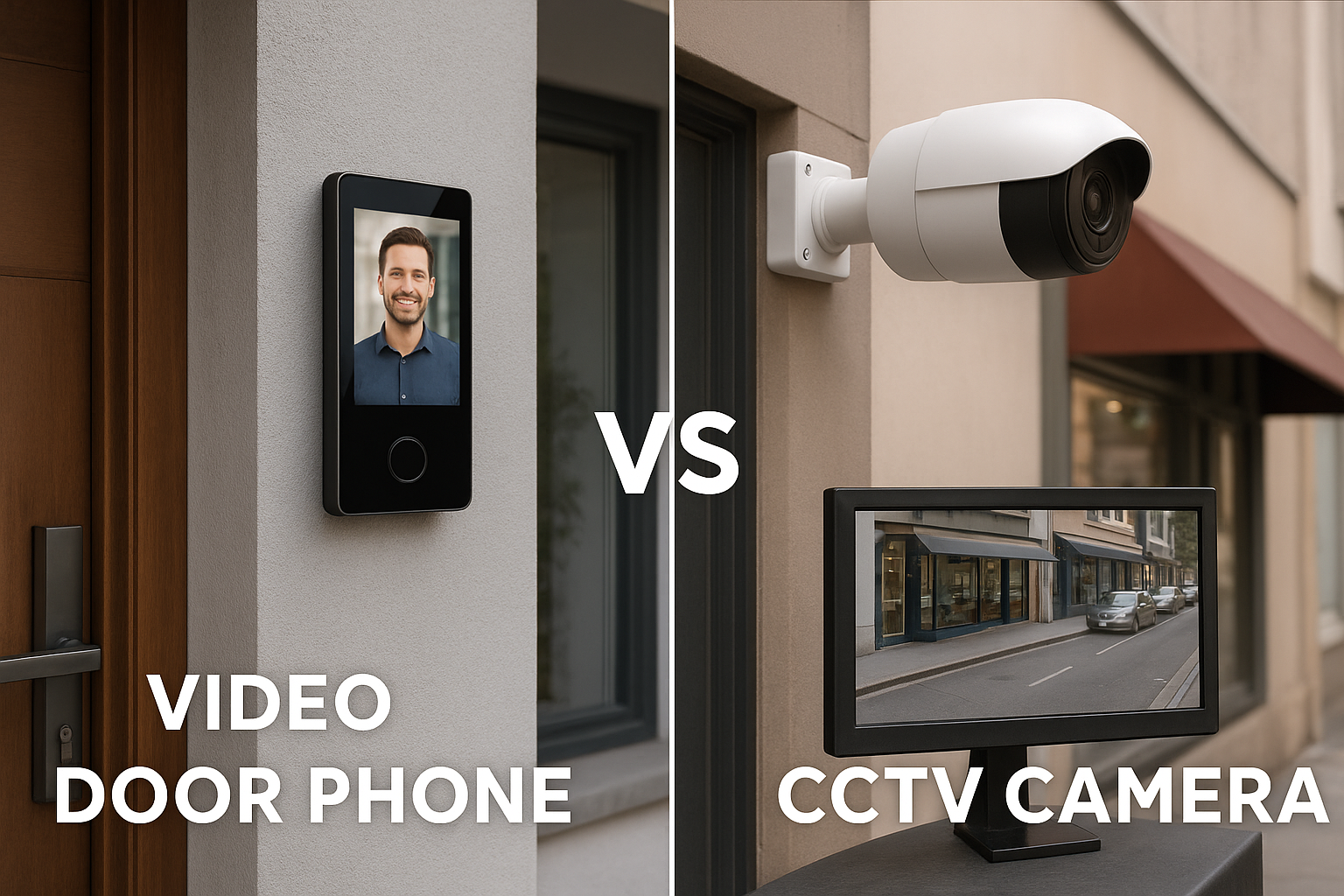 Video Door Phone vs CCTV Camera – What’s Better for Your Home or Shop?