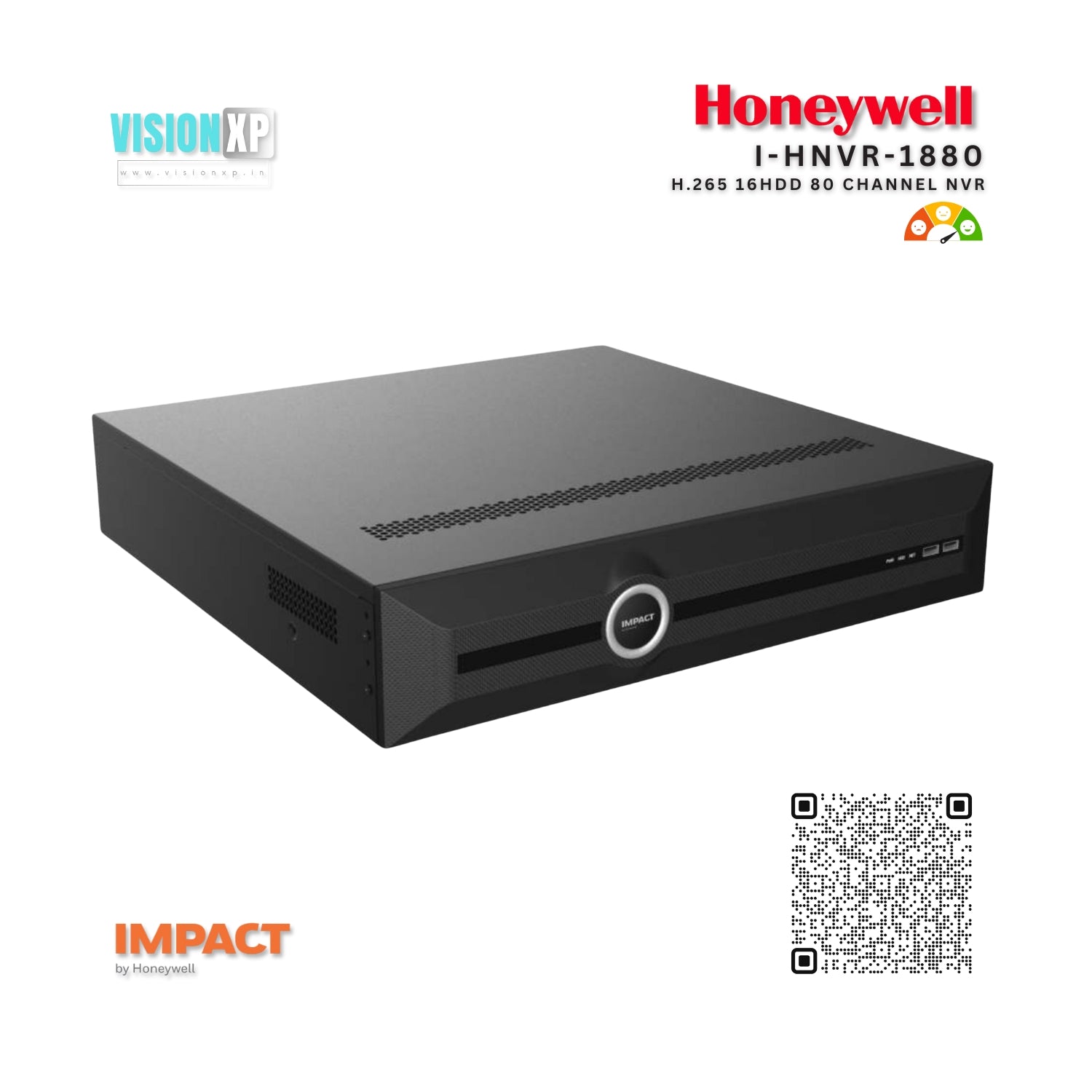 Honeywell Impact I-HNVR-1880 H.265 8HDD 80 Channel NVR