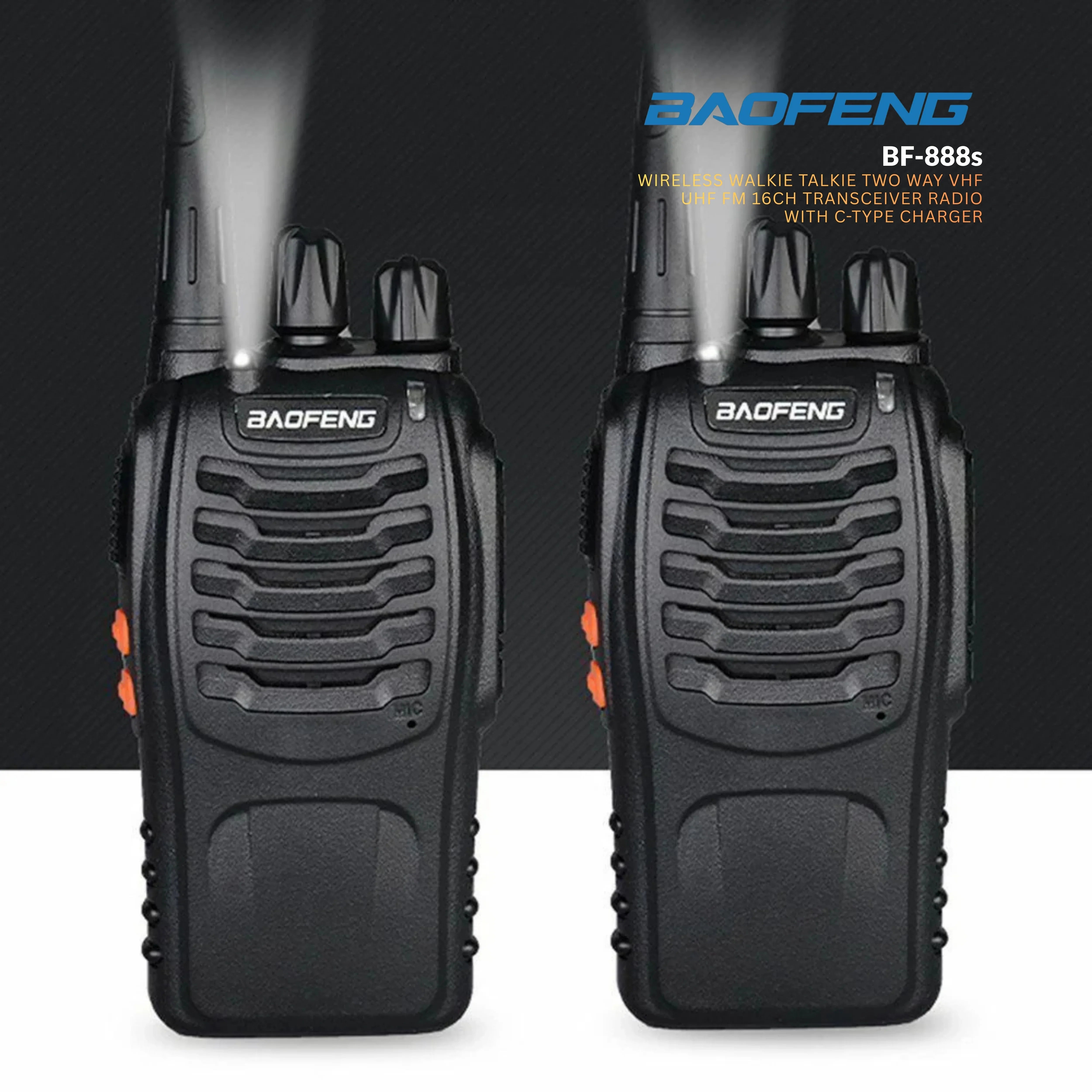 ホビーラジコン Baofeng-QS-888S Baofeng BF-888S Walkie Talkie 16 Channel Radio – Techfinder