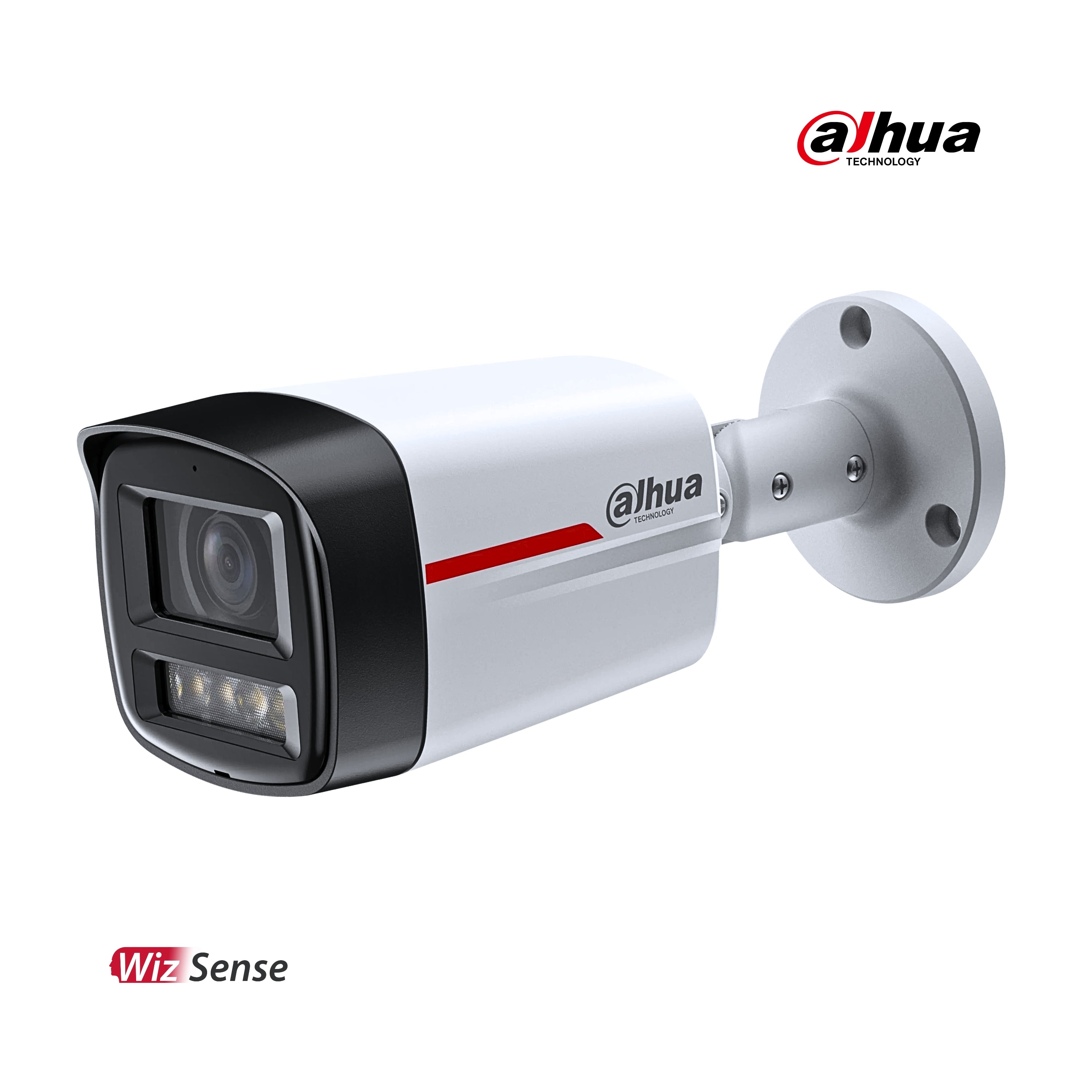 Dahua security camera with Wiz Sense on a white background