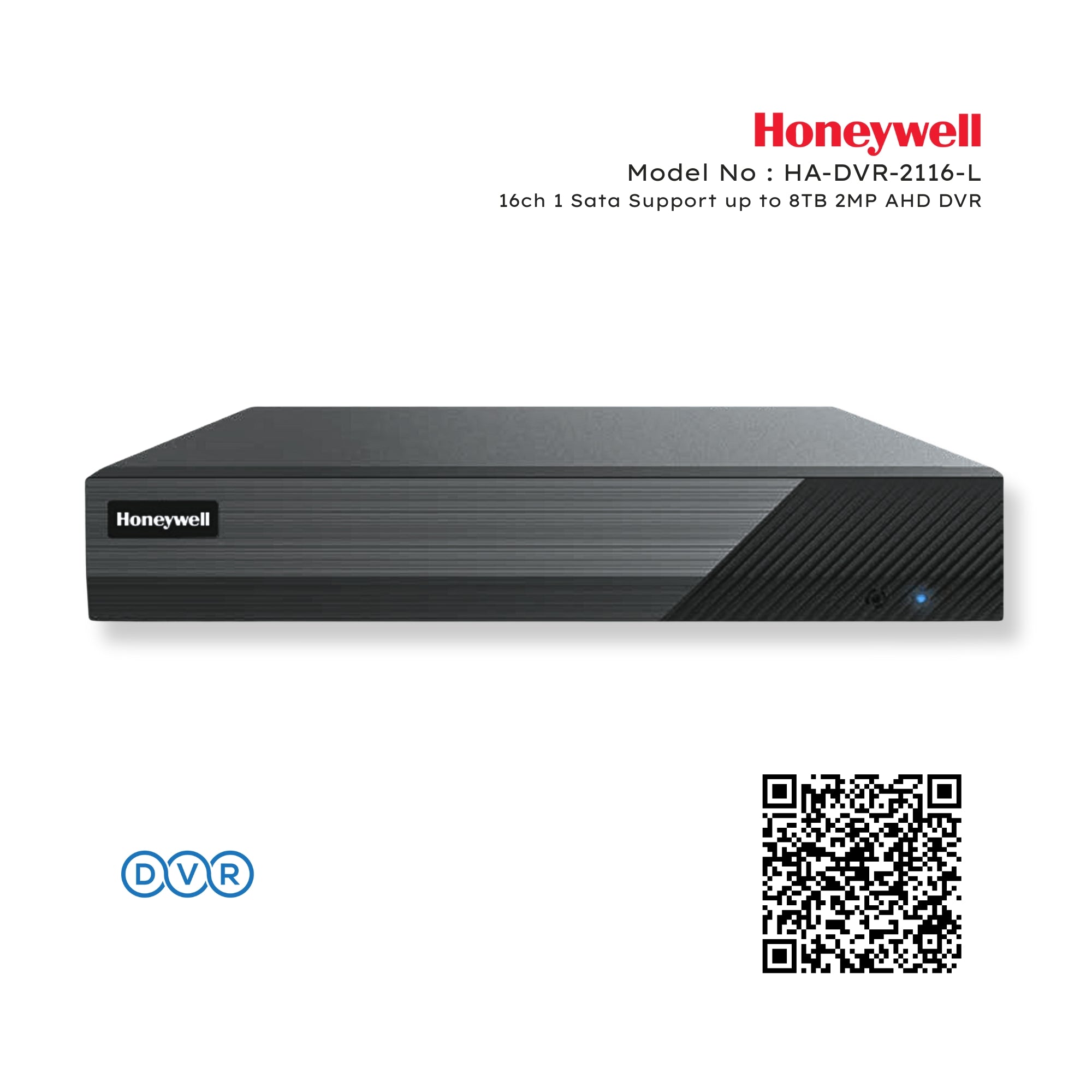 Honeywell HA-DVR-2116-L 16ch 1 Sata Support up to 8TB 2MP AHD DVR