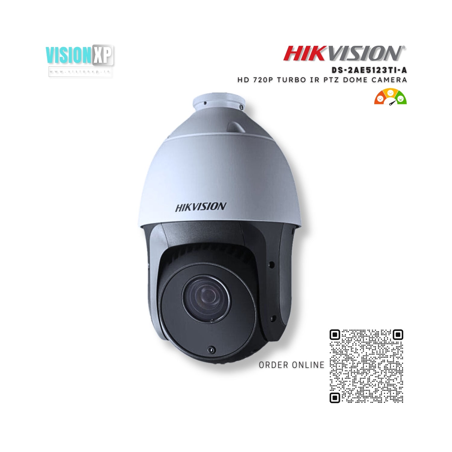 Hikvision DS-2AE5123TI-A HD 720P Turbo IR PTZ Dome Camera