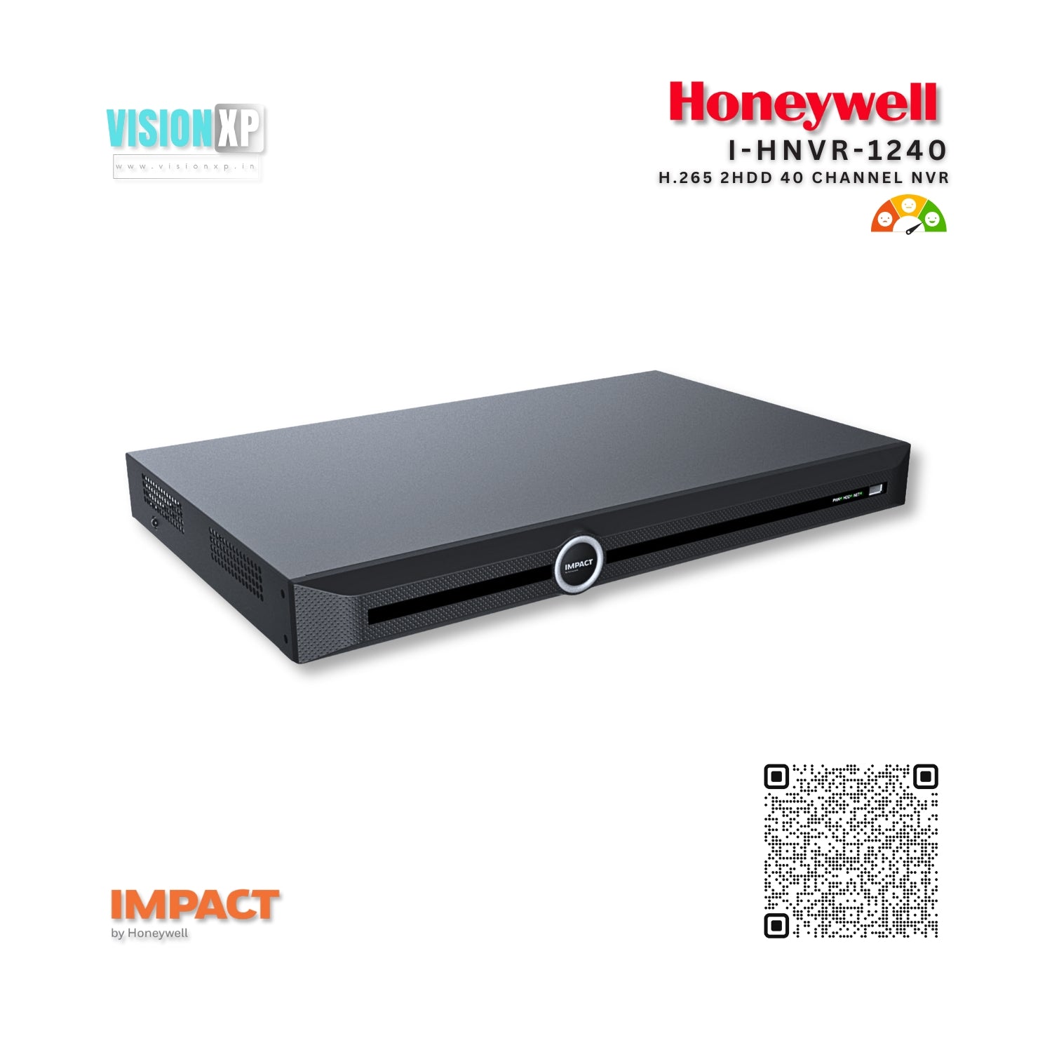 Honeywell Impact I-HNVR-1240 H.265 2HDD 40 Channel NVR