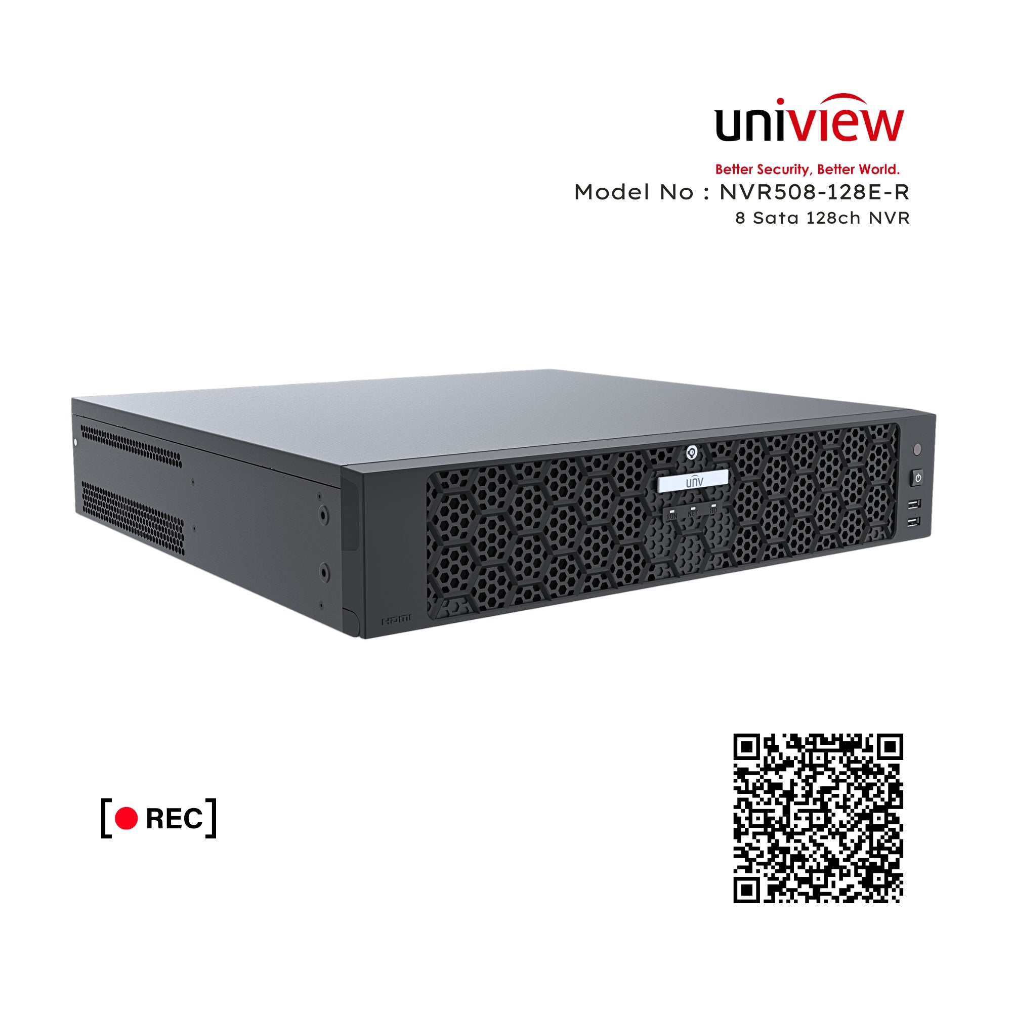 UNV Uniview NVR508-128E-R Series 8 Sata 128Ch NVR Network Video Recorder