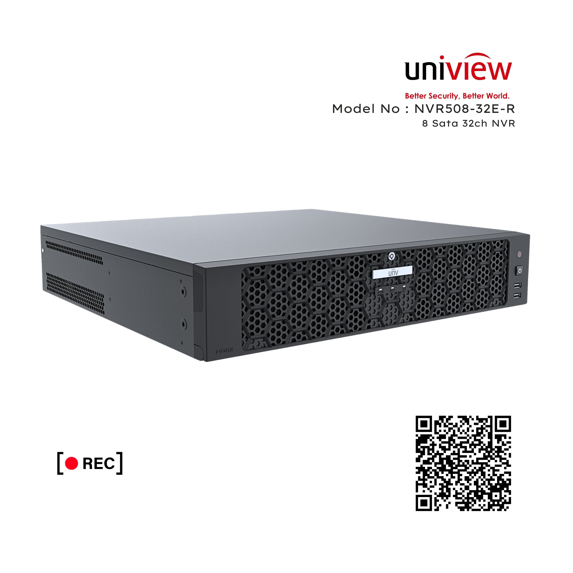 UNV Uniview NVR508-32E-R Series 8 Sata 32Ch NVR Network Video Recorder