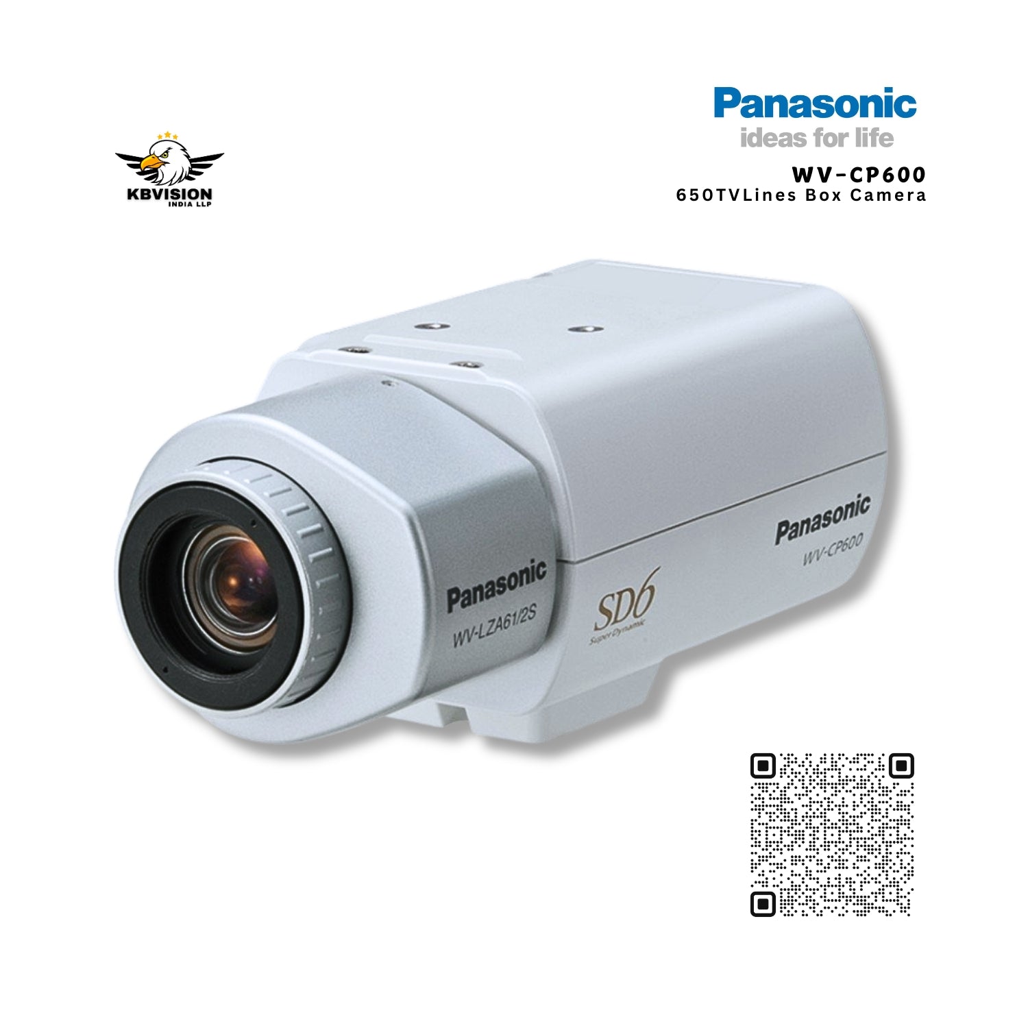 Panasonic WV-CP600 Day/Night Fixed CS Mount Camera