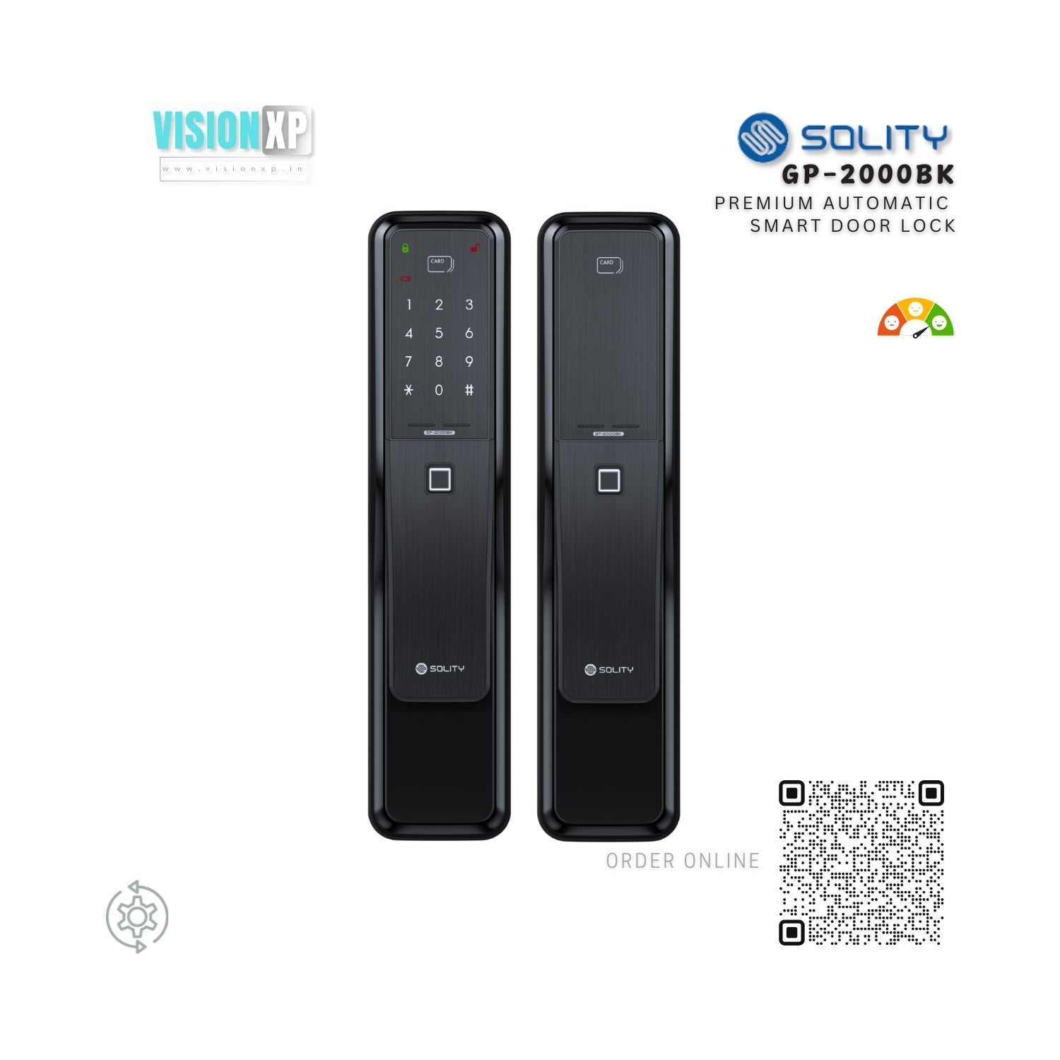 Solity GP-2000BK Digital Smart Door Lock