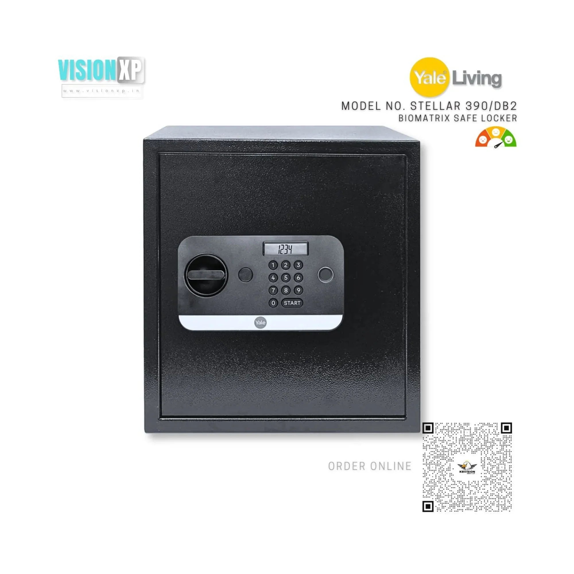 Yale Stellar 390/DB2 Digital Fingerprint Biomatrix Safe Locker
