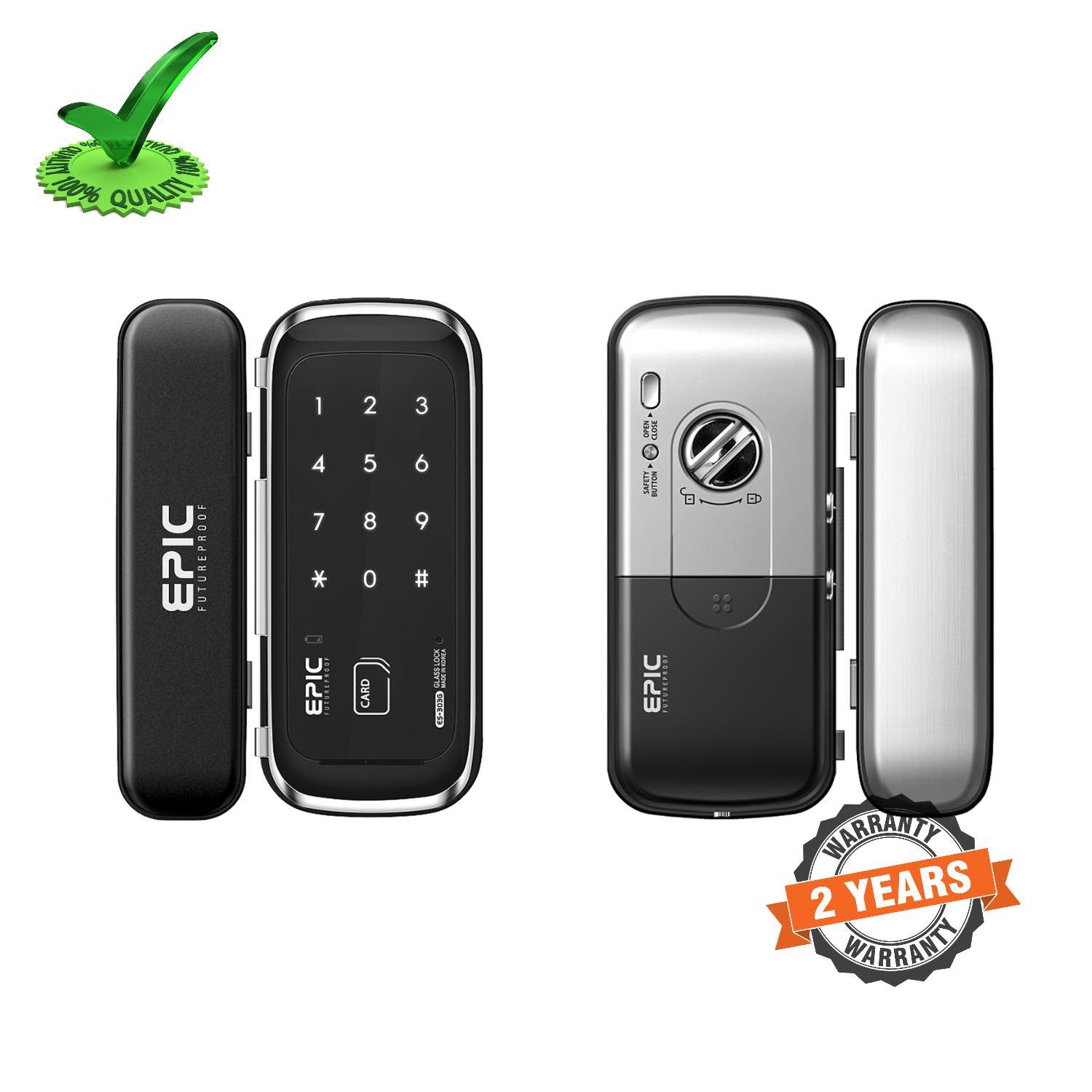 Epic ES-303G RF Card Glass Door Lock