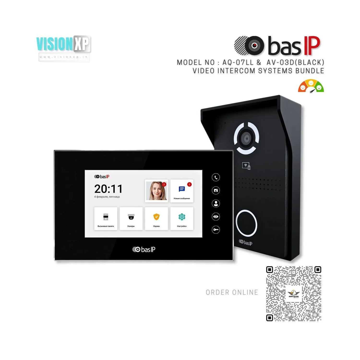 Intercom Bas bas IP AQ-07LL bas IP AV-03D IP Video Intercom Systems