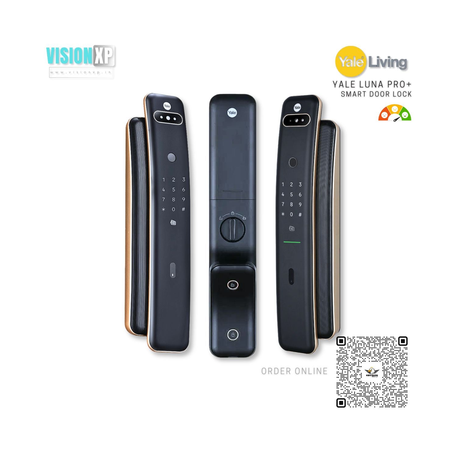 Yale Luna Pro plus Face Recognise Smart Door Lock