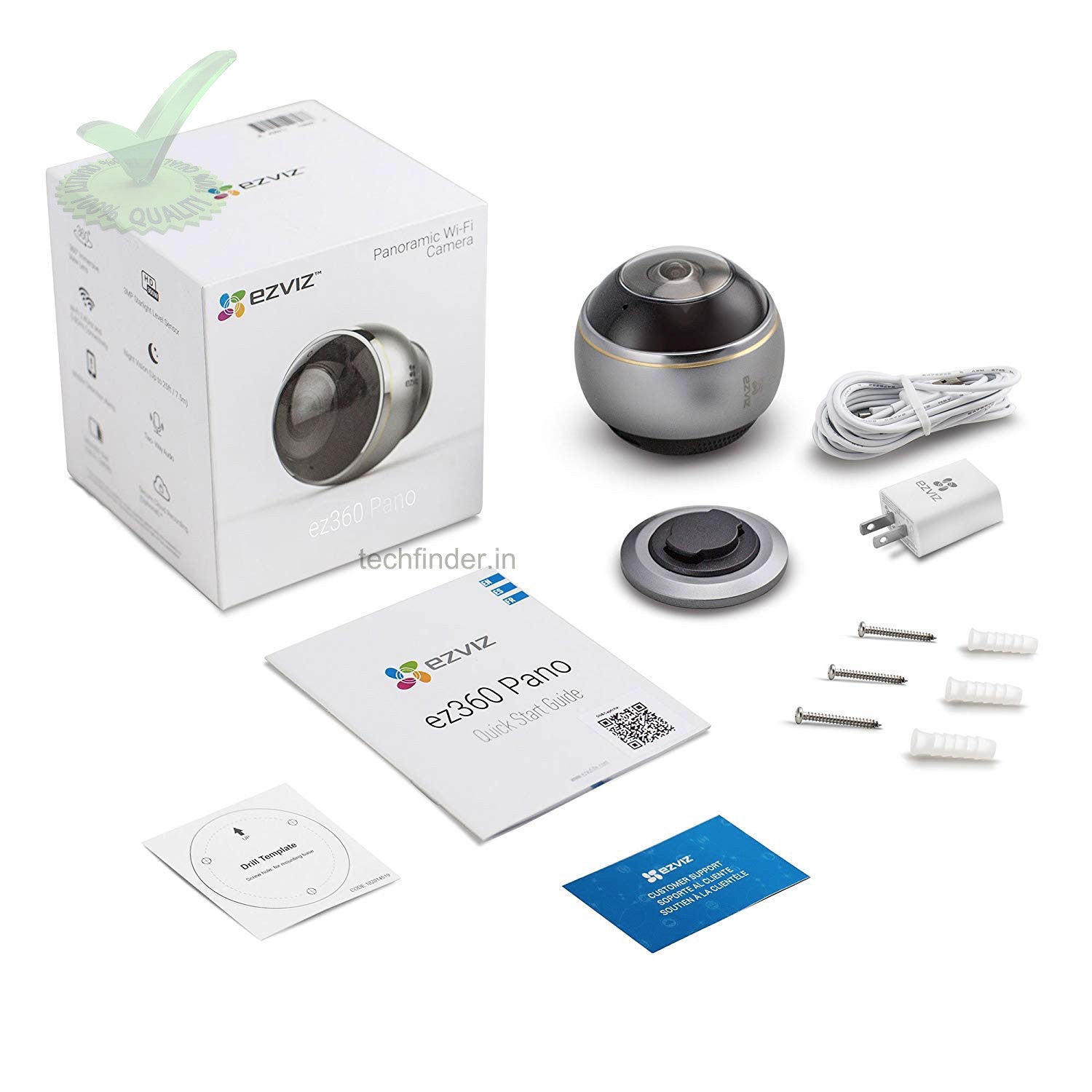 Hikvision Ezviz C6P ez360 Pano 360° Fisheye 3mp Security Camera