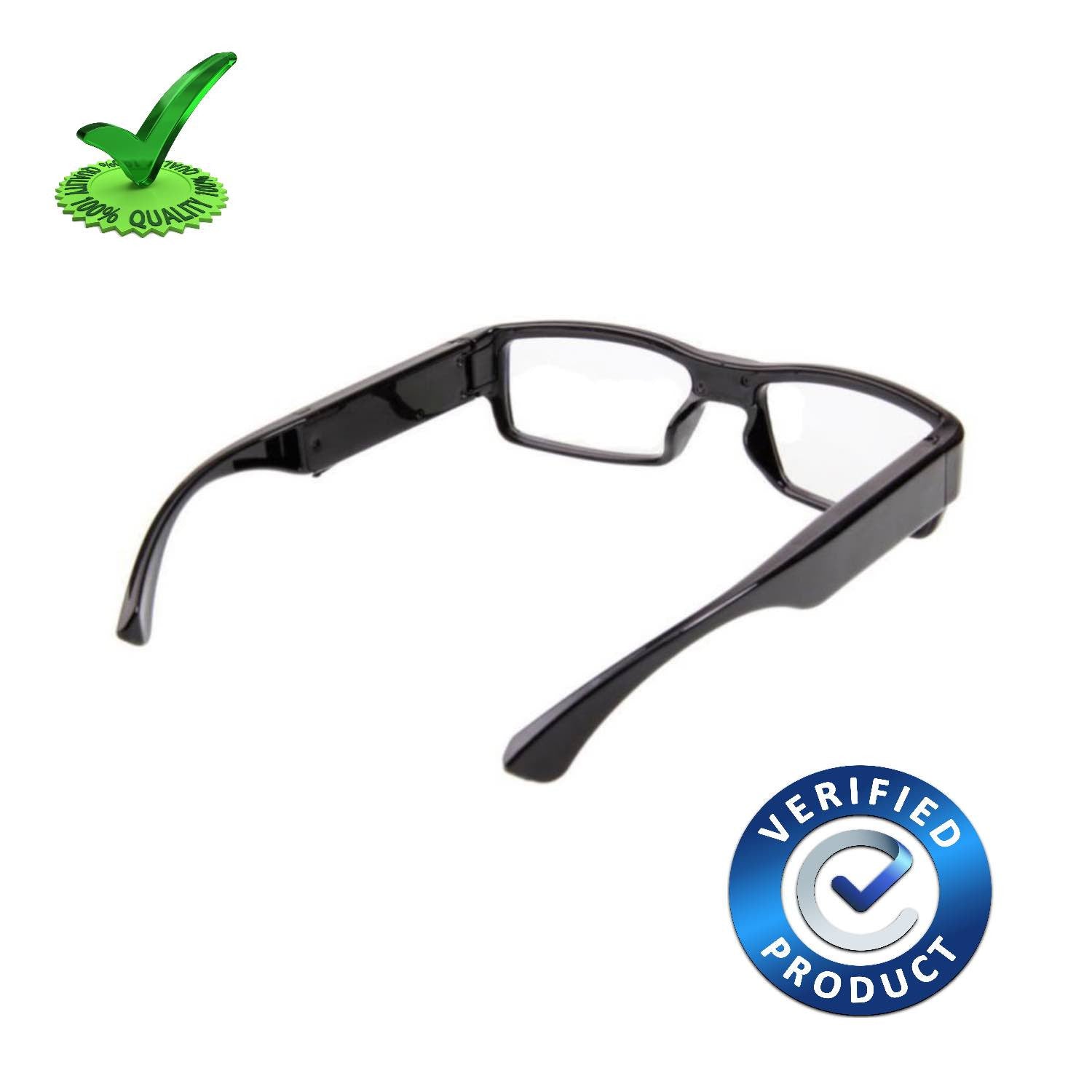 1080p FHD Ultra Slim Invisible Lens Eyewear Goggles Hidden Spy Camera
