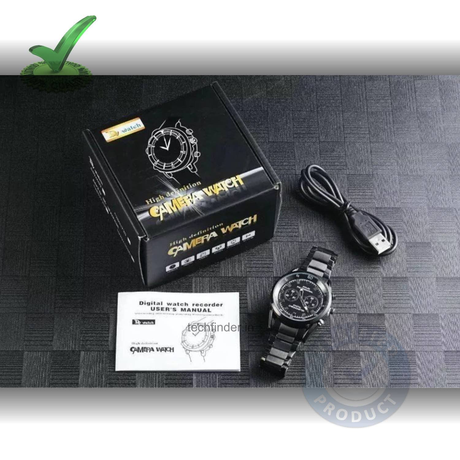 32GB Spy Wrist Watch Camera 1080p Full HD