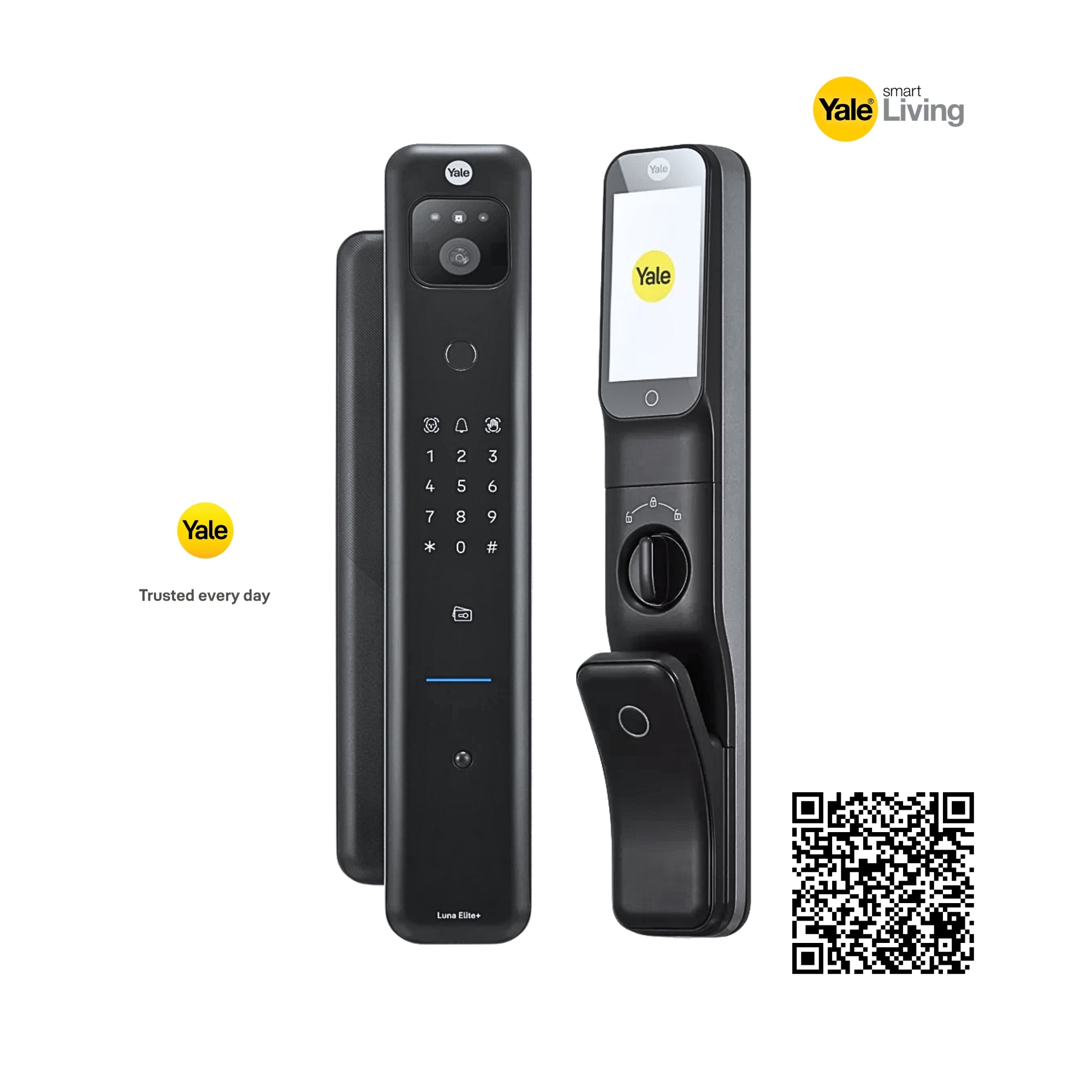 Yale Luna Elite Plus Face OR Palm Recognise Digital Smart Door Lock