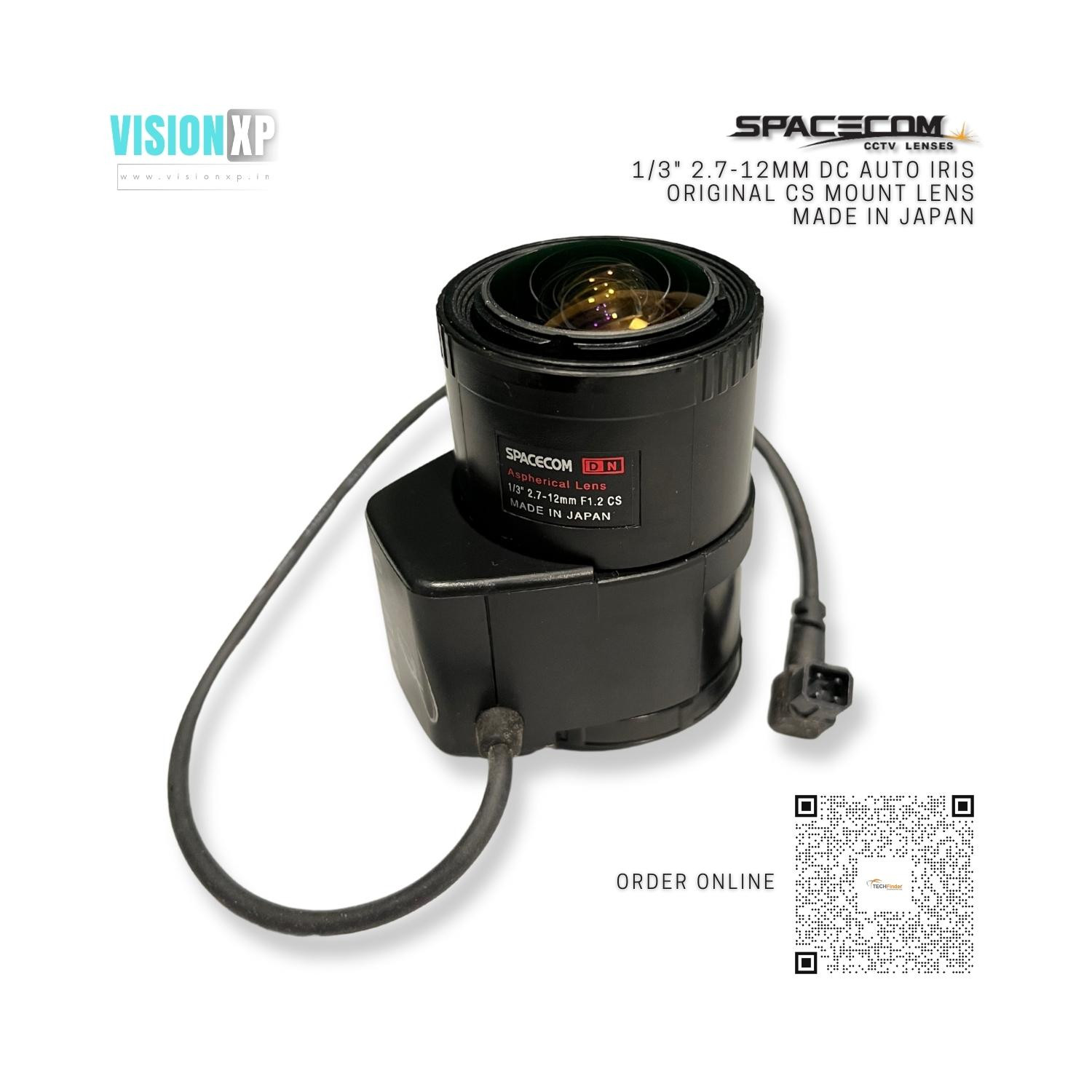 Spacecom Carina TAV2712DC 2.7-12mm Auto Iris Verifocal CS Mount Lens