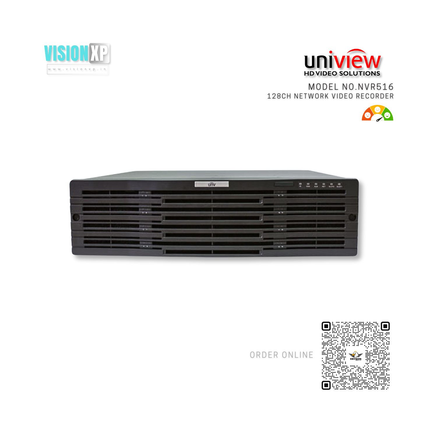 Uniview NVR516-128 128 Ch HD Network Video Recorder