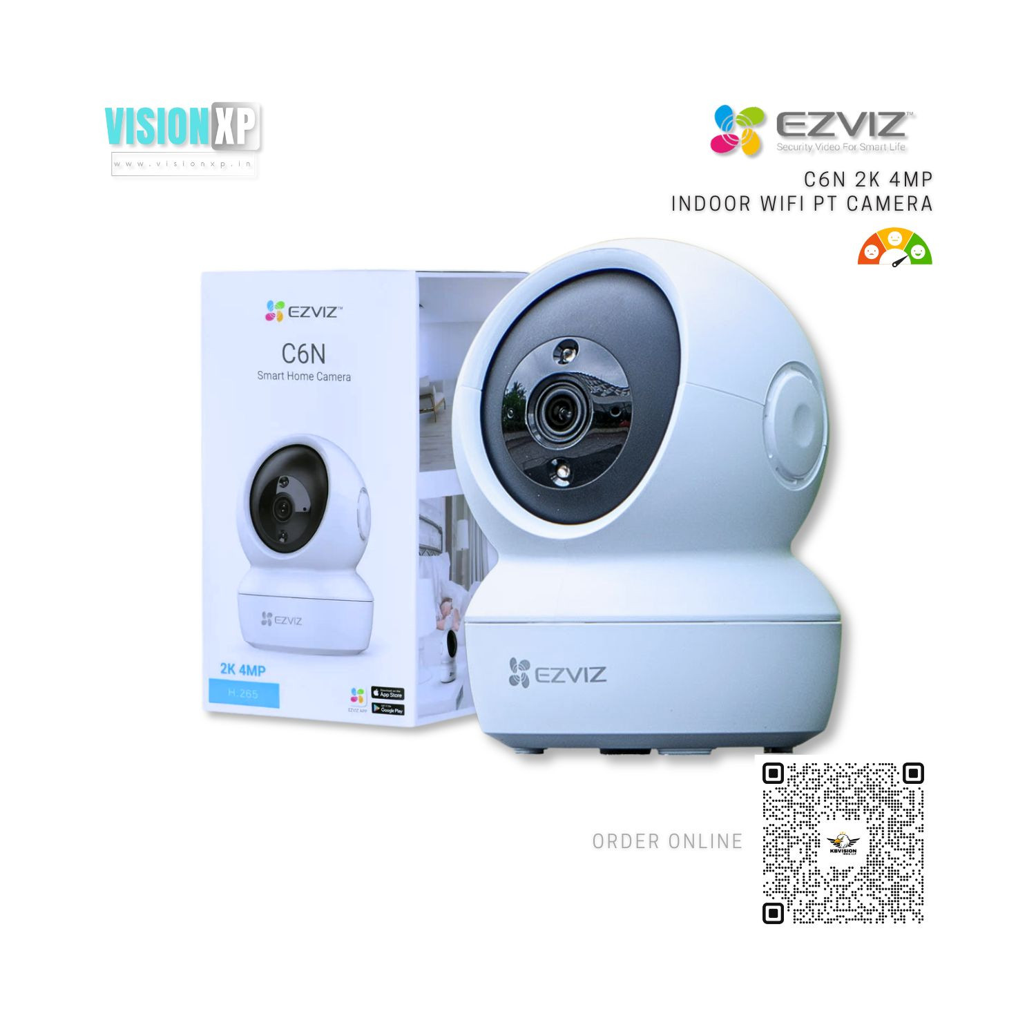 Hikvision Ezviz C6N 4mp Smart Wifi Pan Tilt Camera