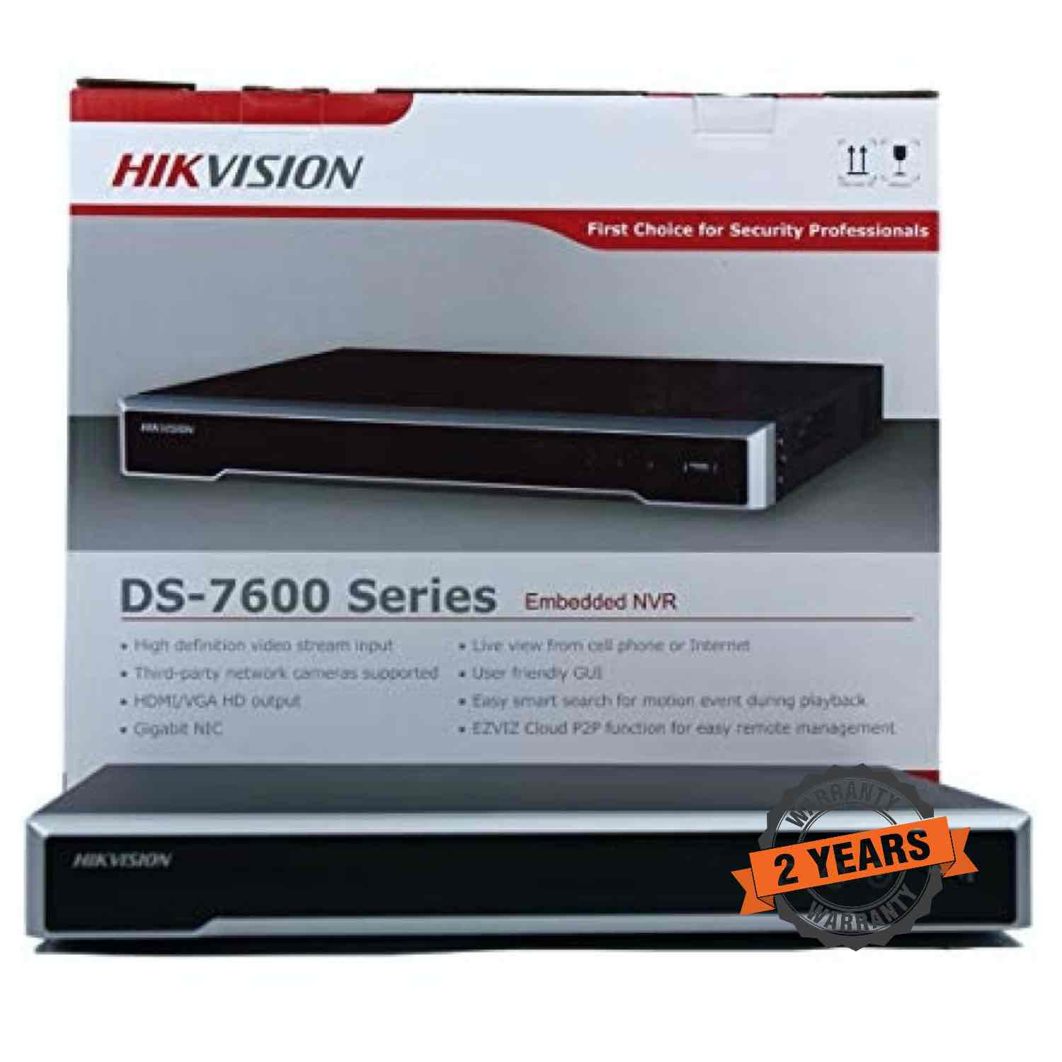 Hikvision 4K 16ch Red Poe DS-7616NI-Q2/16P Cctv Video Grabadora 6TB HDD 